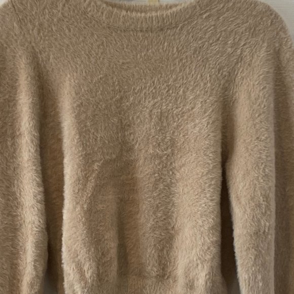 Ronny Kobo Light Brown Fuzzy Sweater XS * - Picture 3 of 6
